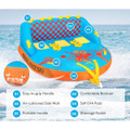 3-Rider Towable Tube for Boating Water Sports with Nylon Cover product image