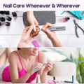 Electric Nail Drill Machine Professional,Cordless Electric Nail File,Manicure and Pedicure Kit for Grinding Polishing Trimming (Grey) product image