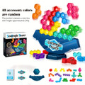 Hexagonal Diamond Balance Tower Puzzle Game For Kids, Desktop Toy With Cube Jigsaw, Parent-Child Interactive Logic Thinking Training Toy For Boys & Girls , Random Parts Color product image