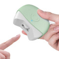 LED Light Automatic Electric Nail Clippers with Nail Debris Storage, USB Rechargeable Safety Nail Trimmer, Electric Nail File,Green product image