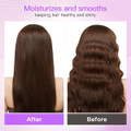 Cordless Hair Straightener Brush with 3 Setting LED Temperature Display Electric Negative Ions Ceramic Hot Comb 360 Anti-Scald Color White product image