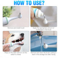 Electric Dog Toothbrush Tartar Cleaner Calculus Plaque Pet Teeth Cleaner with 4 Brush Heads for Puppy Dog Cat Cleaning product image