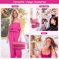 Travel Carrying Case for Hair Dryer Bag Double-Layer Beauty Styler Organizer Hair Tool Storage Bag Hairdryer Accessories-Pink product image
