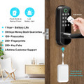 Smart Lock,Keyless Entry Door Lock,Smart Door Lock,Smart Lock for Front Door,Keyless Door Lock,Fingerprint Door Lock,Biometric Door Lock,Keypad Door Lock,Digital Door Lock (Black) product image