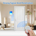 Doorbell with 7 Bright Light Colors and 4 Volumes, 600ft Wireless Doorbells, Home/Office, Suitable for Elderly, 1 Transmitter,White product image