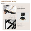 Industrial Adjustable 5-Tier Metal Shoe Rack with 4 Shelves product image