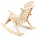 Wood Single Porch Rocker Lounge Patio Rocking Chair product image
