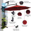 10-Foot 360-Degree Solar LED Patio Offset Umbrella product image