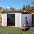 10 x 14-Foot Metal Shed with Lockable Doors product image