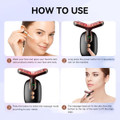 Neck Face Massager, Multifunctional Facial Massager, Rechargeable Sculpting Tool for Skin Care and Double Chin with Vibration(Black) product image