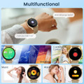 Smartwatch for Women 1.43" Touchscreen Smart Watch Answer/Make Call with  Sleep Monitor 100+ Sports Modes Fitness Tracker for Android iOS(1Pack-Gold) product image