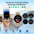 Smartwatch for Women 1.43" Touchscreen Smart Watch Answer/Make Call with  Sleep Monitor 100+ Sports Modes Fitness Tracker for Android iOS(1Pack-Gold) product image