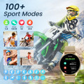 Smartwatch for Women 1.43" Touchscreen Smart Watch Answer/Make Call with  Sleep Monitor 100+ Sports Modes Fitness Tracker for Android iOS(1Pack-Gold) product image