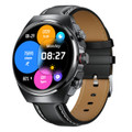 New Headset Smart Watch 2-in-1 1.53 Inch Round Screen Dual Call NFC Stainless Steel Body IP67 Mens Watches Color Black product image