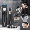 Cordless Hair Clipper, Professional Hair Clipper, Rechargeable Electric Hair Cutting Machine, Detail Trimmer (Black) product image