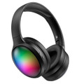 Wireless Bluetooth Headphones with ANC Microphone, Rainbow RGB Lights Foldable Over-Ear Headphones with Music & Game Mode for Travel Home Office product image