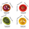 4PC Silicone Fruit and Vegetable Storage Containers Set for Fridge,Onion Storage Container,Avocado keeper,Tomato Saver,and Lemon holder product image
