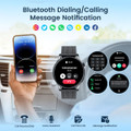 Smartwatch for Men 1.43" Touchscreen Smart Watch Answer/Make Call with  Sleep Monitor 100+ Sports Modes Fitness Tracker for Android iOS(1Pack-Black) product image