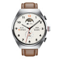 New Headset Smart Watch 2-in-1 1.53 Inch Round Screen Dual Call NFC Stainless Steel Body IP67 Mens Watches Color Silver product image
