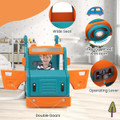5-in-1 Kids' Slide and Swing Set with Mini Bus and Basketball Hoop product image