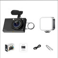 4K CCD Wifi Digital Camera 64MP Digital Video Camera with 2 Lens 2.83 Inch Touch Panel 28X Digital Zoom Built-in Flash Color Black product image