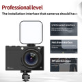 4K CCD Wifi Digital Camera 64MP Digital Video Camera with 2 Lens 2.83 Inch Touch Panel 28X Digital Zoom Built-in Flash Color Black product image