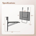 Balcony Railing Table with Folding Deck Tab product image