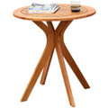 27-Inch Outdoor Round Solid Wood Coffee Side Bistro Table product image