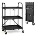 Folding Collapsible Heavy-Duty 3-Shelf Tool Cart product image