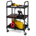 Folding Collapsible Heavy-Duty 3-Shelf Tool Cart product image