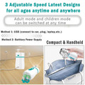 Portable Nebulizer with 3 Adjustable Speed, for Teens and Kids, Handheld Nebulizer for Breathing Issues, with Automatic-Cleaning, Effective for Home Use product image