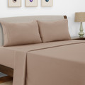 4-Piece Solid Microfiber Deep Pocket Bedding Sheet Set product image