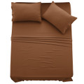 4-Piece Solid Microfiber Deep Pocket Bedding Sheet Set product image