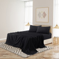 4-Piece Solid Microfiber Deep Pocket Bedding Sheet Set product image
