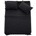 4-Piece Solid Microfiber Deep Pocket Bedding Sheet Set product image