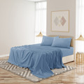 4-Piece Solid Microfiber Deep Pocket Bedding Sheet Set product image