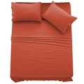 4-Piece Solid Microfiber Deep Pocket Bedding Sheet Set product image
