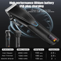 Professional Hair Clippers for Men, Barber Clippers and Trimmer Set with Cordless Electric Razor and LCD Display(Black) product image