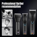 Professional Hair Clippers for Men, Barber Clippers and Trimmer Set with Cordless Electric Razor and LCD Display(Black) product image