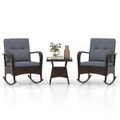 3-Piece Rocking Bistro Set with Removable Cushions product image