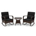 3-Piece Rocking Bistro Set with Removable Cushions product image