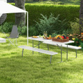 Costway Folding Picnic Table with Benches product image