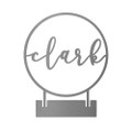 Personalized Round Tabletop Name Sign (3 Sizes/4 Colors) product image