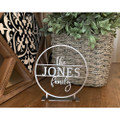 Personalized Round Tabletop Name Sign (3 Sizes/4 Colors) product image