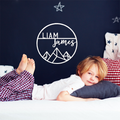 Personalized Mountain or Rose Detail Bedroom Wall Decor product image