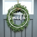 Personalized Minimalist Metal Circle Name Sign product image