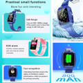 4G GPS Tracker Child Phone Smartwatch with WiFi, SMS, Call,Voice and Video Chat Alarm,Pedometer, Wrist Watch Suitable for Boys Girls Birthday Gifts (Blue) product image