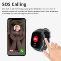 4G Kids Smart Watch with GPS Tracker,  One Key SOS Call Voice Chat Camera Alarm Clock Touch Screen Watch for Kids Boys Gifts (Black) product image