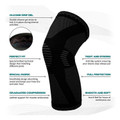 3D Mesh Compression Knee Sleeve Support with Silicone Grip product image