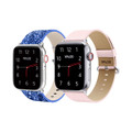 Waloo® Bling & Leather Grain Bands for Apple Watch (2-Pack) product image